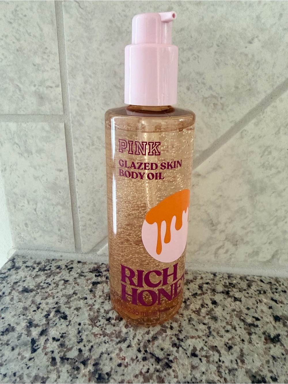 PINK Victoria's Secret Rich Honey Glazed Skin Body Oil - Picture 4 of 5